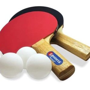 Sponeta-Ping Pong-Table Tennis Accessories-Set of 2 bats and 3 balls