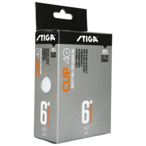 Stiga-Ping Pong- Table Tennis-tt ball cup abs6-pack white