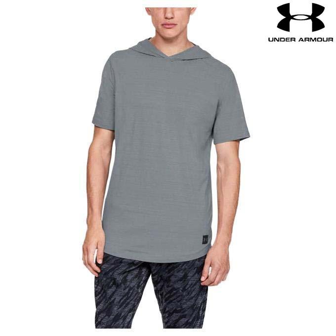Under armour-Hodded sweatshirt-SPORTSTYLE SS HOODY, MD-STEEL
