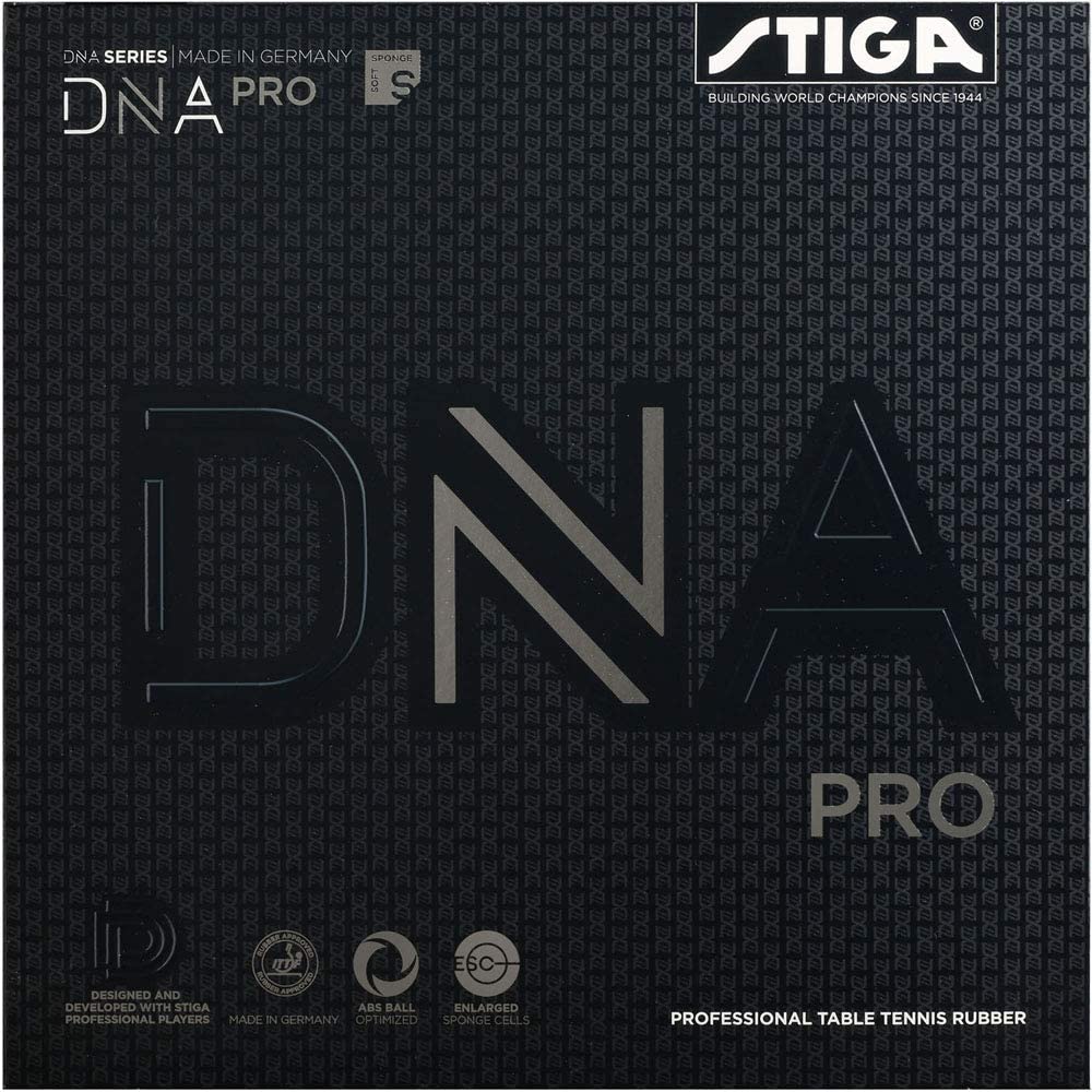 Stiga-Ping Pong- Table Tennis-Rubber DNA Pro S, Red, 2.1