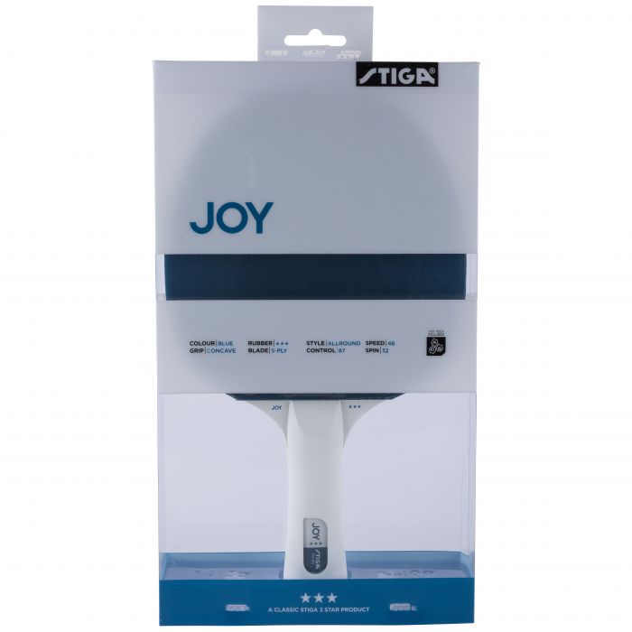 Stiga-Ping Pong- Table Tennis-BAT JOY BLUE/WHITE