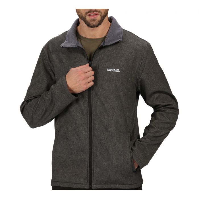 Regatta-Softshell-Cera V Soft shell-Black Marl