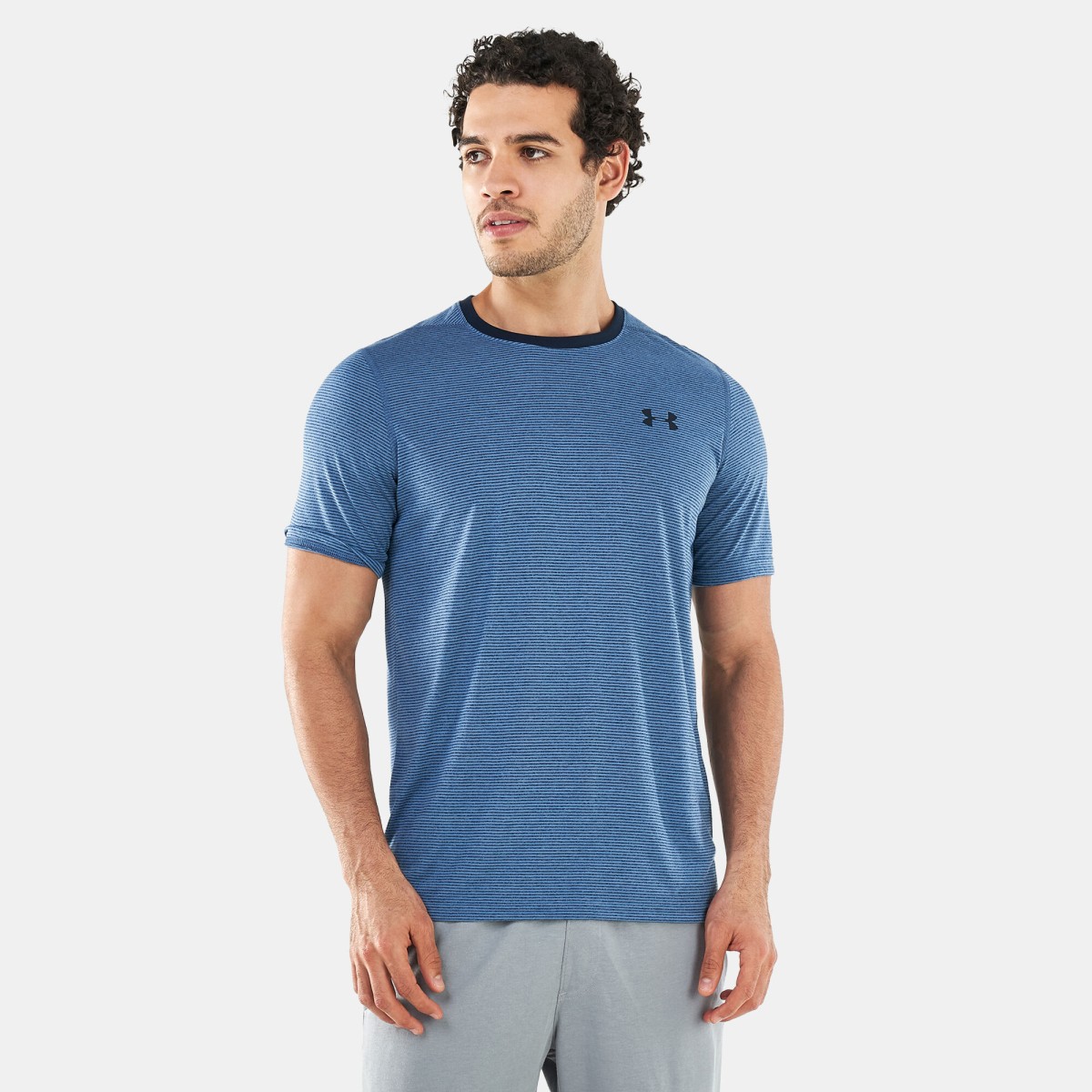 Under armour-Men-UA THREADBORNE STRIPE SS-ACADE