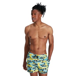speedo-Men-equipment-PRINT LEIS 14" WSHT AM YELLOW/