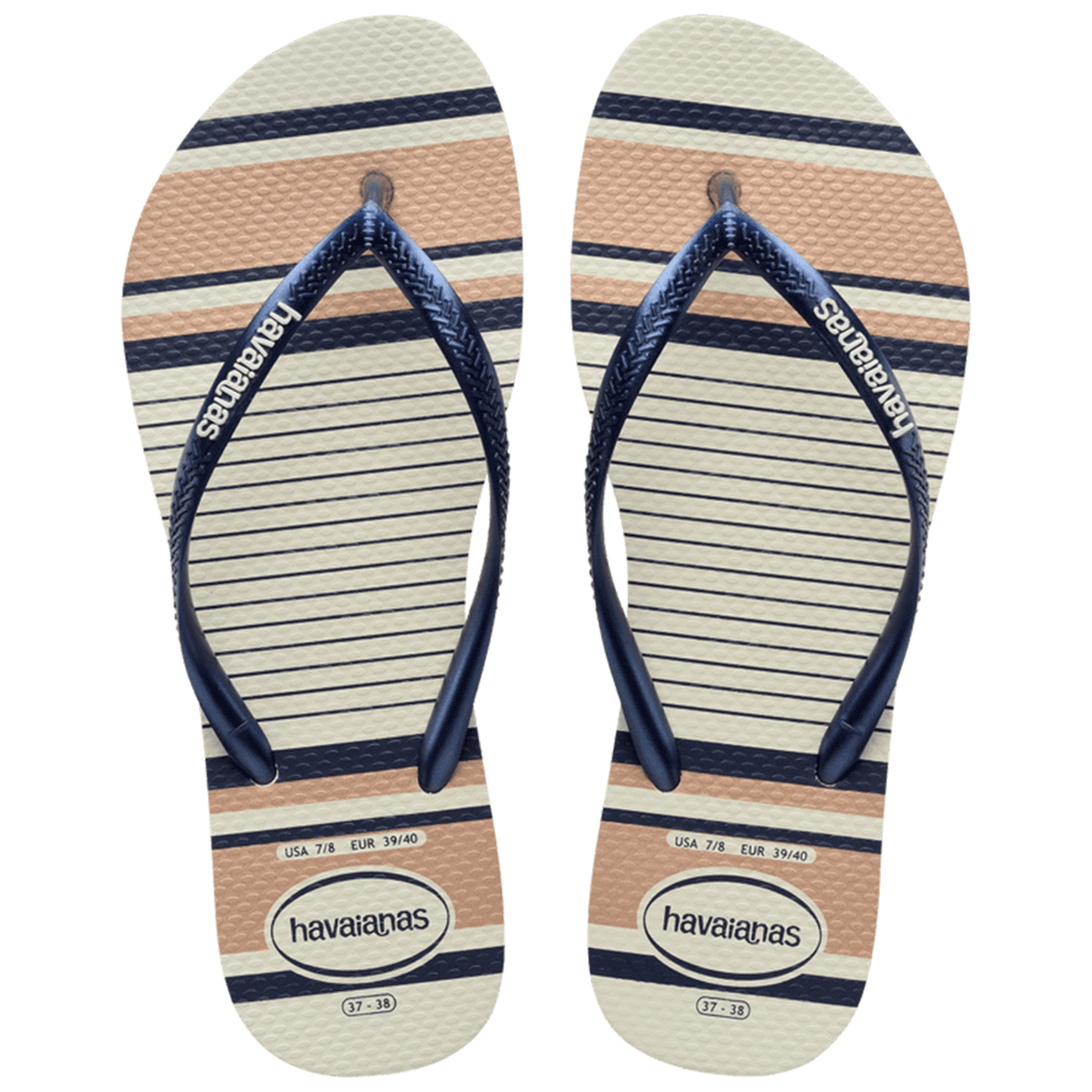 havaianas-Women / girls-Flip Flop-HAV. SLIM NAUTICAL WHITE/NAVY