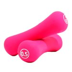 Live Up-Unisex-Accessories-neoprene dumbbell 0.5kgx2 Pink