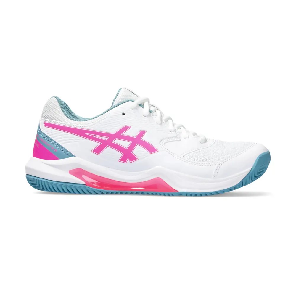 Asics-Women-Padel-Footwear-Gel Dedicate 8 Padel-White/Hot Pink